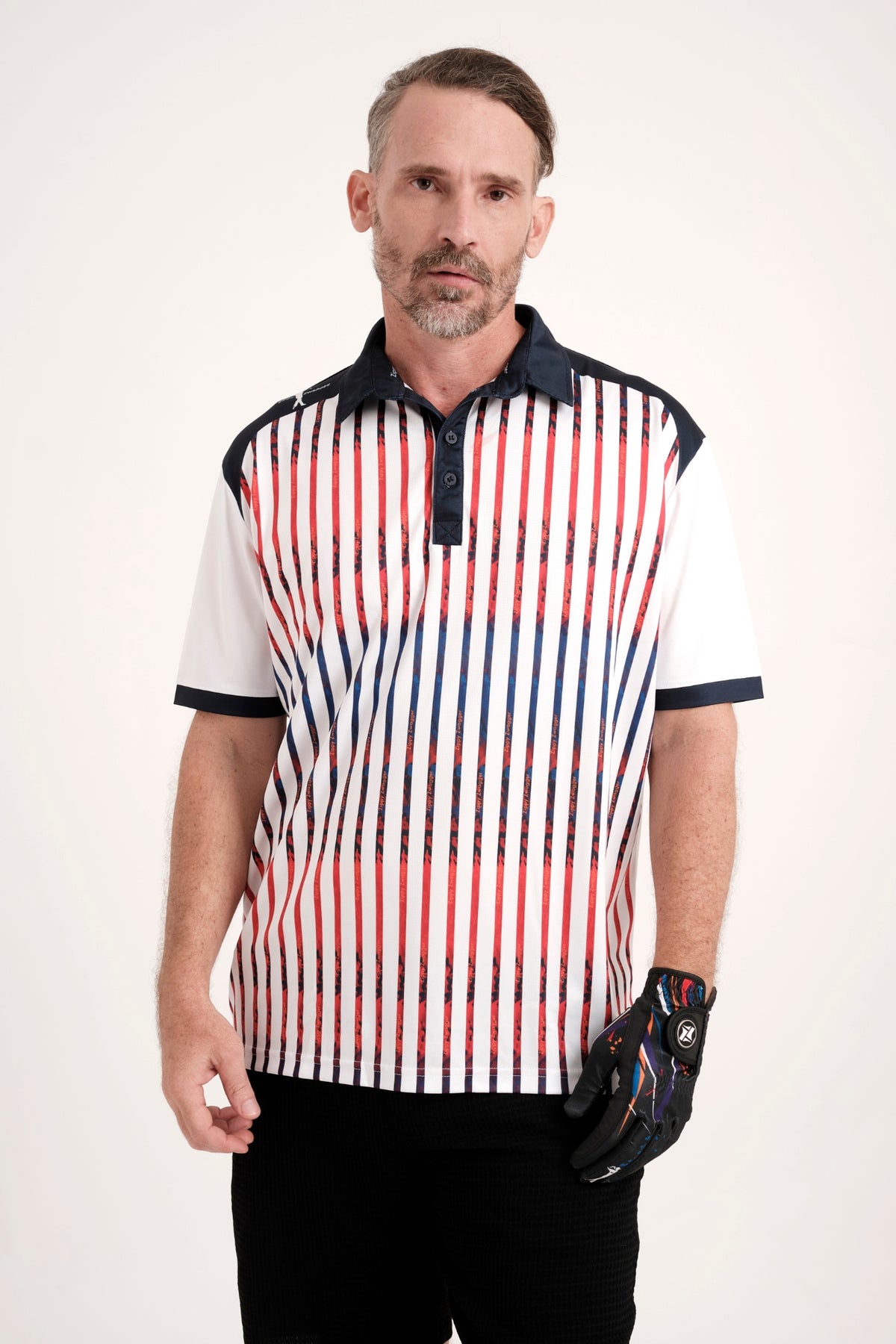 新品Gypsohila GPG-529 Sugar Rib Polo G/FORE Embossed Logo Rib Collar Quarter Zip Tech Pique Golf